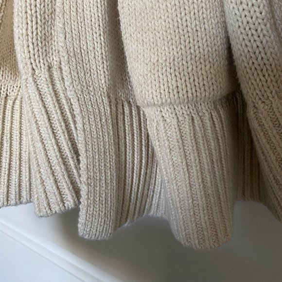 Cream Belted Cardigan with pockets | Medium - Picture 6 of 11